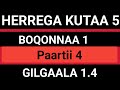 Herrega Kutaa 5 Boqonnaa 1 Paartii 4 Gilgaala 1 4 