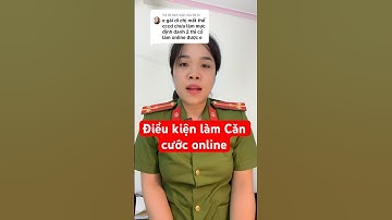 Điều kiện làm Căn cước online tại nhà #hoangtham #cc