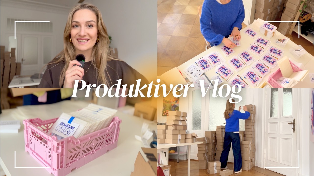Produktive Woche als Vollzeit Künstlerin 📐✨