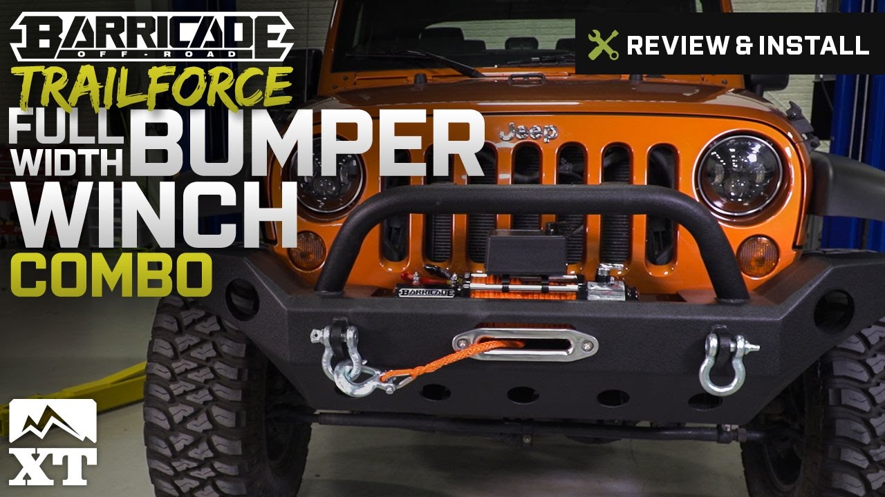 Jeep Wrangler Barricade Trailforce Full Width Bumper & Winch Combo (2007-2017 JK) Review & Install
