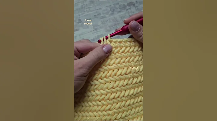 Herringbone Stitch 2 Row Repeat Crochet Pattern #crochettutorial #easycrochet #knitting #crochet