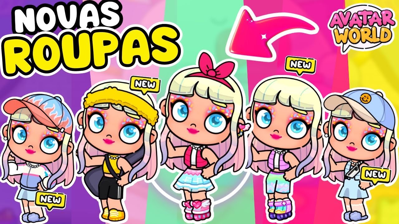 NOVAS ROUPAS *LOOKS* NO AVATAR WORLD 😍 - YouTube