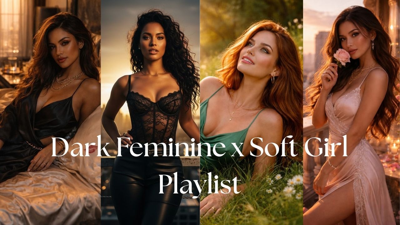 ⁣POV: Entered your Dark Feminine Era But Kept Your Softness | Soft Girl x Dark Feminine Playlist💋🔥🌸