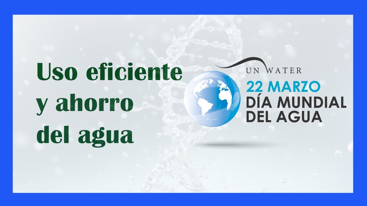 Uso EFICIENTE y AHORRO del AGUA 💧🌎☔ - YouTube