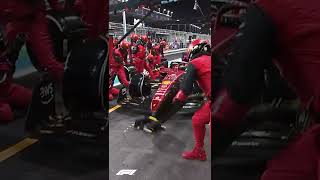 What A Double Pitstop Looks Like in F1 👀 #Shorts screenshot 1