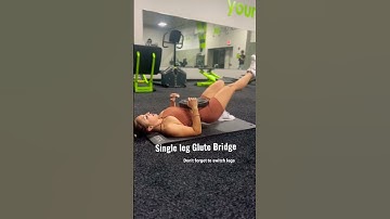 Single Leg Glute Bridge on mat