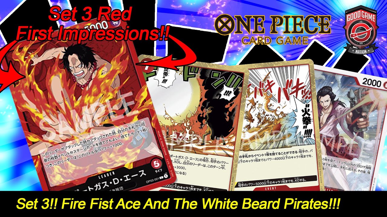 One Piece TCG - Set 3 Color Review - Red - YouTube