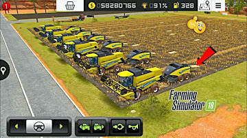 Making Bales With Harvester In Fs 18 | Farming Simulator 18 Gameplay | Timelapse