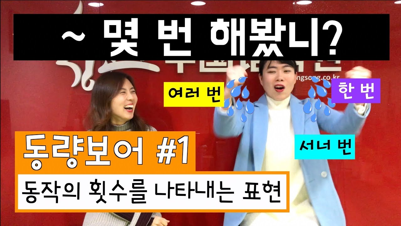 [안태정쌤의 중국어 문법] 동량보어 #1 : ~ 몇 번 해봤니?