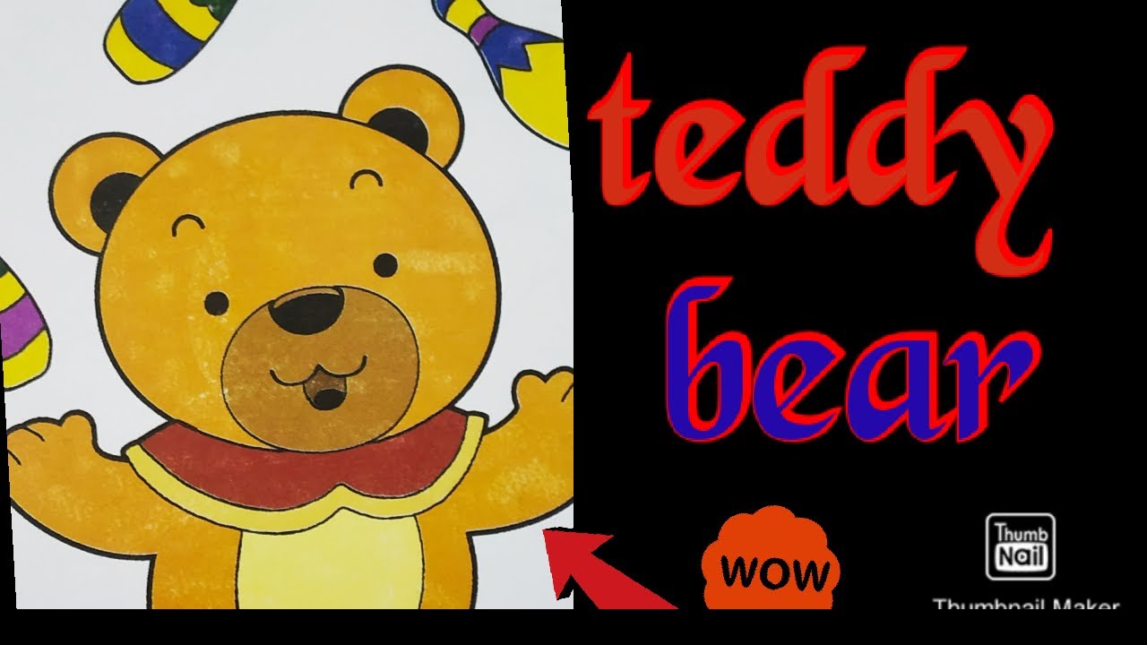 How to draw a teddy bear step by step - YouTube