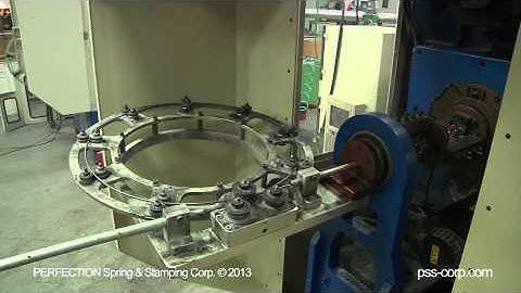 Extension Spring Manufacturing Process.   Perfection Spring & Stamping.