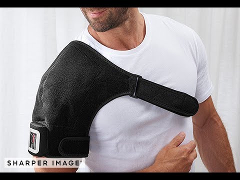 Rechargeable Heated Shoulder Wrap Massager Shoulder Brace Support with