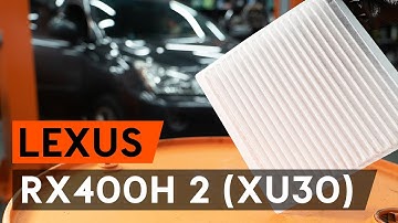 Hoe een interieurfilter / pollenfilter vervangen op een LEXUS RX400h 2 (XU30) [AUTODOC-TUTORIAL]