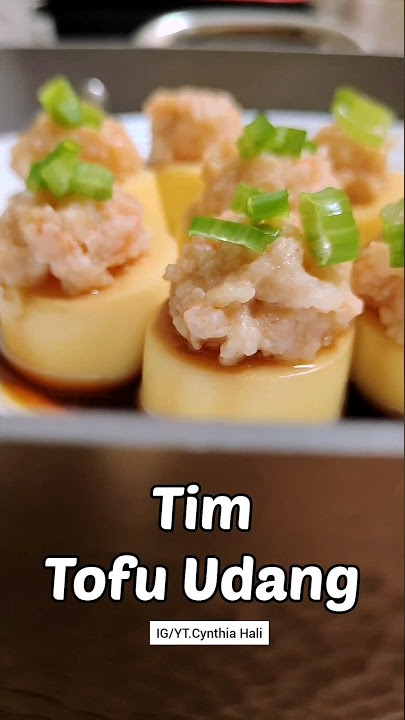 Simple dan enak ! Tim tofu udang #shorts