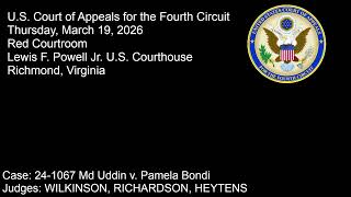 Panel I (Red Courtroom) Oral Arguments - 9:30 a.m. Thursday 3/19/2026