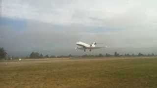 Gulfstream 400 taking off from KWVI