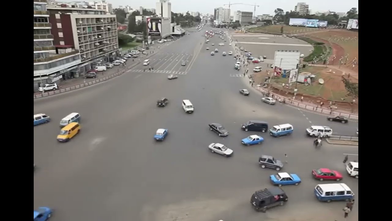 Short - Meskel Square in Ethiopia is one of the Craziest Traffic Intersections in the World.