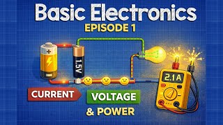 Electronics Explained Simply: How Current, Voltage & Power Work | Ep.1