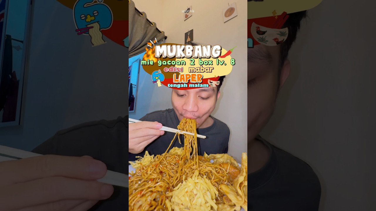 MUKBANG GACOAN LEVEL 8 2 BOX (pedes banget) 🔥🔥