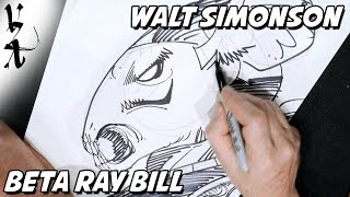 Walter Walt Simonson Drawing Beta Ray Bill