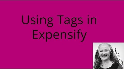 Using Tags in Expensify