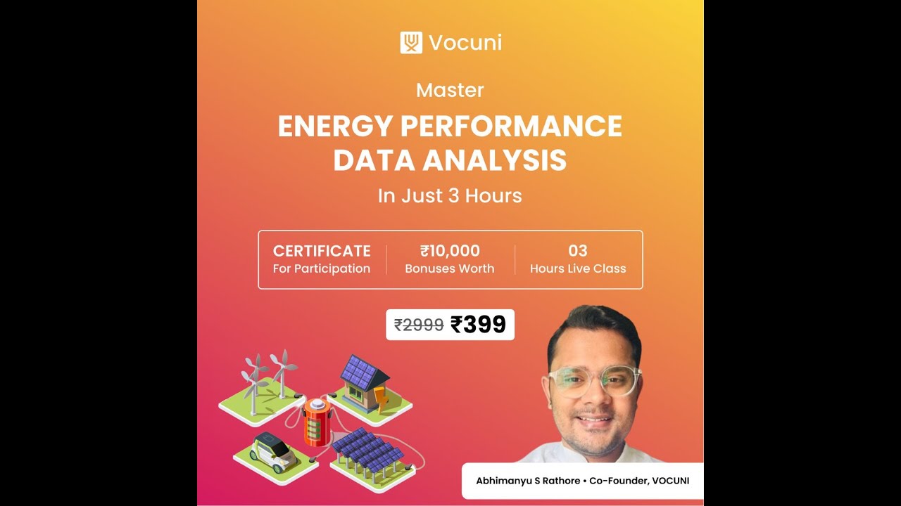 Energy Analytics 3 hours LIVE Masterclass.