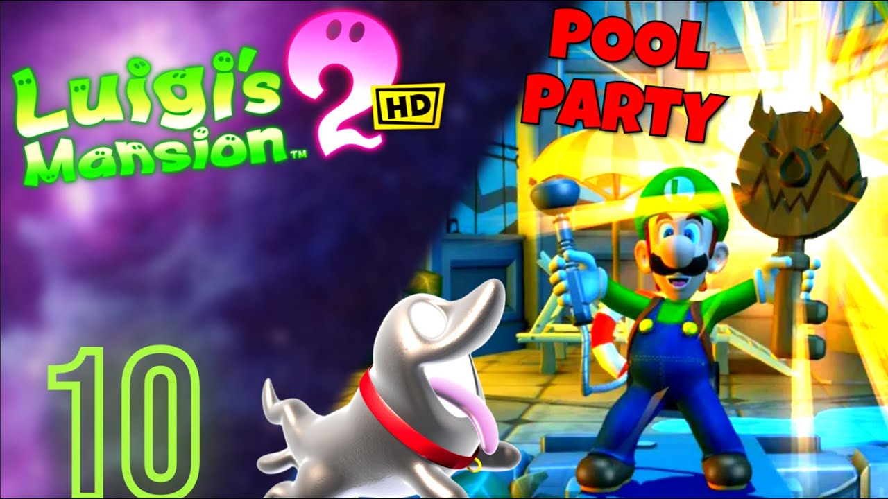 LUIGIS MANSION 2 HD | #10 | B-4 Pool Party (Efeutürme) | Gameplay | 100 ...