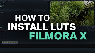 How To Install LUTs in Filmora