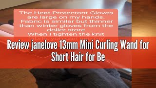 Review Janelove 13Mm Mini Curling Wand For Short Hair For Beach Waves,Professional Ceramic Hair Curl