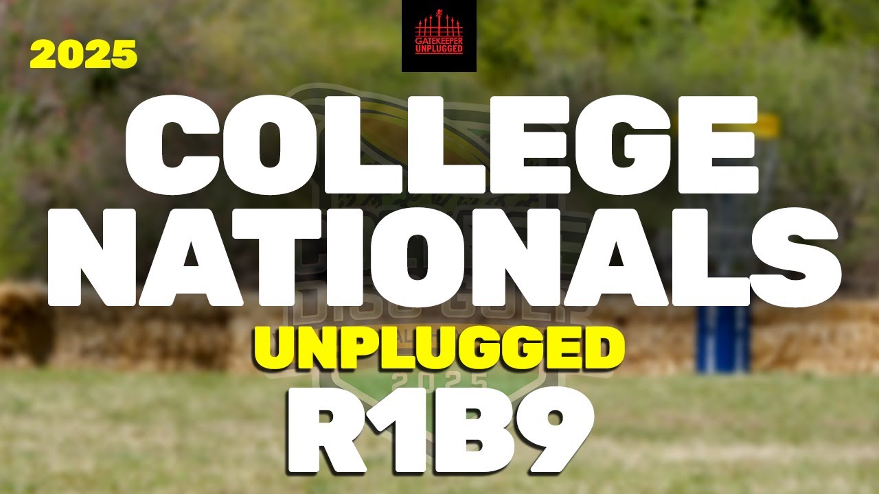 2025 College Disc Golf National Championships | R1B9 | Anselmo, Zorn, Webb, Rye | UNPLUGGED