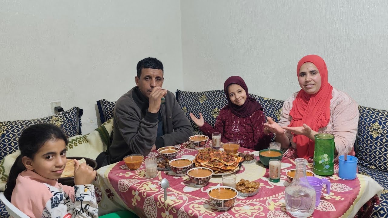 أول فطور لينا في رمضان🌛درت لي قديت عليه باش نفرح وليداتي🥰الله يتقبل منا ومنكم الصيام🤲