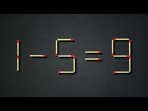 Move only 1 stick to make the equation correct | Matchstick puzzle that will blow your mind