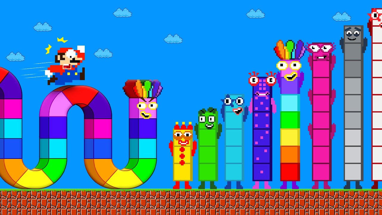 Number Snake x Mario vs the Blocks 3-10 Maze Mayhem