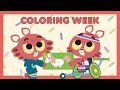  coloring week  learn and play with paprika twins  collection for kids