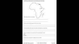 Grade 9 Social Studies Mid Term 3 2025 Exam