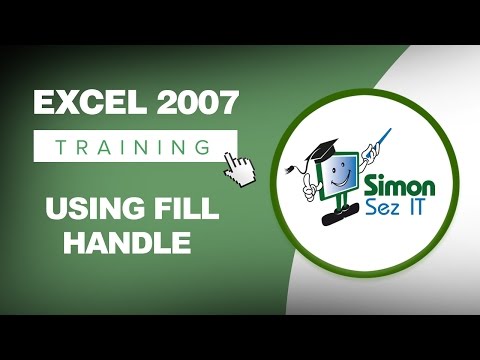 Видео: Excel 2007 дээр бөглөх бариулыг хэрхэн идэвхжүүлэх вэ?