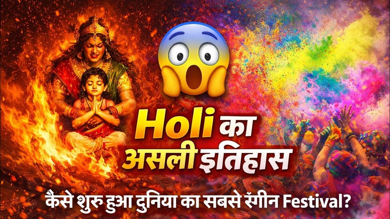 Holi का असली इतिहास | कैसे शुरू हुआ दुनिया का सबसे रंगीन Festival? 😯(Full Documentary)