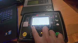 Datakom D700 changing language and password level 1 level 2