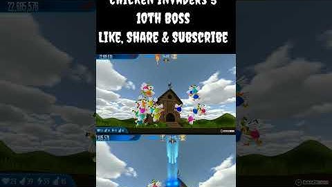 Chicken Invaders 5 : 10th Boss / Red eye gaming / Full Gameplay on Youtube Channel