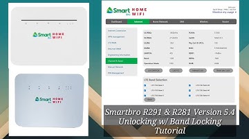Smartbro R291 & R281 Version 5.4 Unlock w/ Band Locking Tutorial