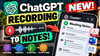 ChatGPT Can Turn Voice Recordings Into Meeting Notes! (Easy Tutorial)