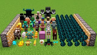 all minecraft mobs and X1000 WARDEN'S eggs combined?
