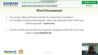 LectureVideo 18CS55 Module5 Working With PDF And Word Documents 3 Sowmya