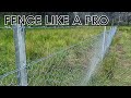 How to Build a Farm Fence - Chicken Wire