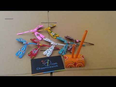 Video Chuồn chuồn tre màu 7cm