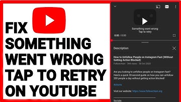 How to Fix "Something Went Wrong, Tap to Retry" Error on YouTube | Easy Solutions