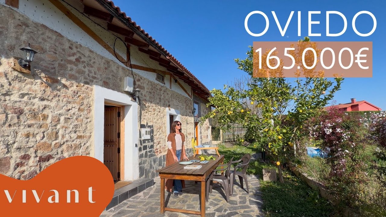 🌲🏠Casa de piedra cerca de Oviedo vistas 🏞️*165.000€* #casaenventa #asturias #casasbonitas 