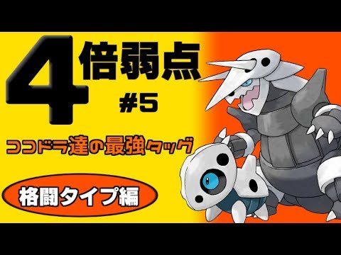 ポケモン ４倍弱点統一至上最弱 やられるがままの格闘タイプ編 Youtube