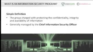 Webinar Series: What is a Security Program with Tips to Improve it