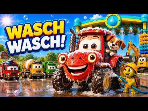 🚿 WASH WASH WASH! The Friendly Tractor & Friends at the Car Wash